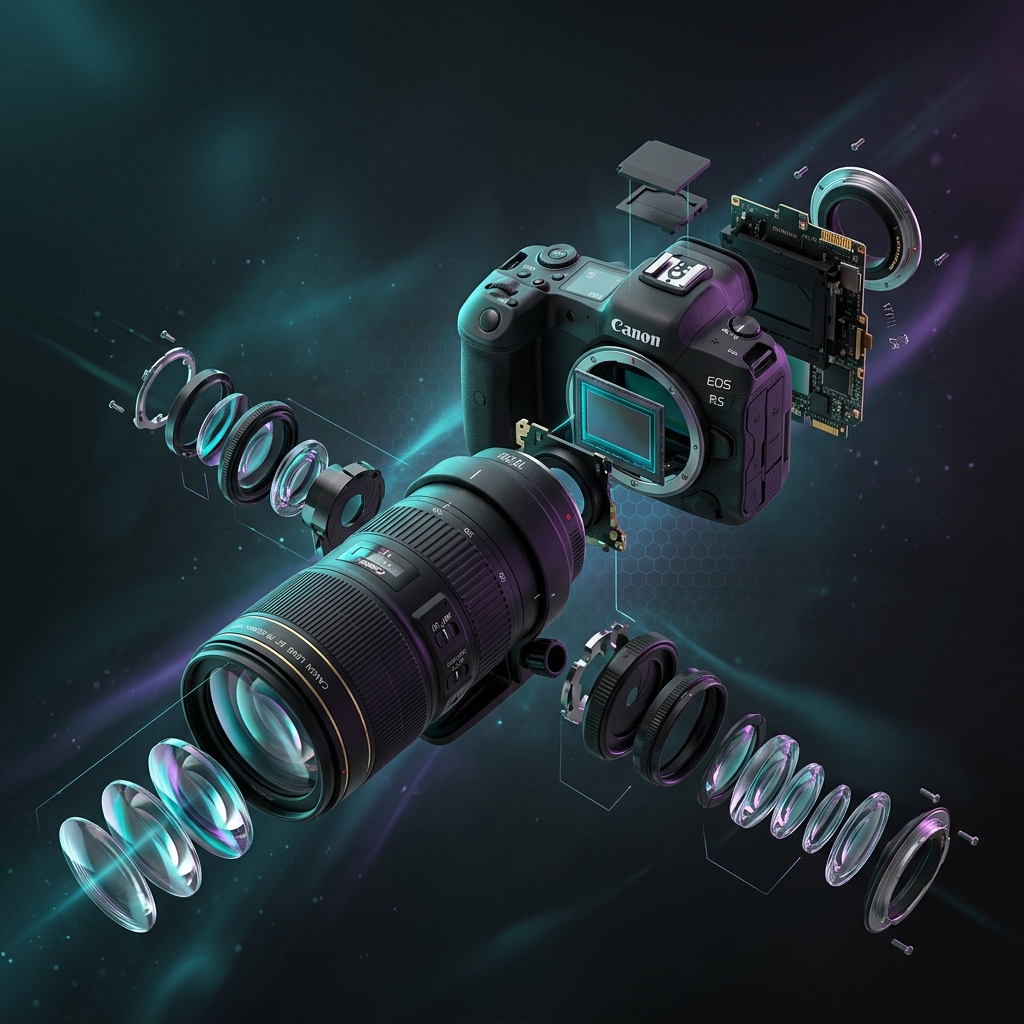 Procedural 3D Camera Exploder experiment by Moiz Ahmed