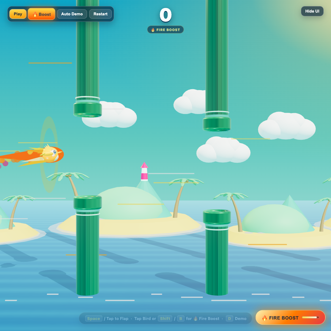 Sunny Wings 3D — Built with Gemini Argon