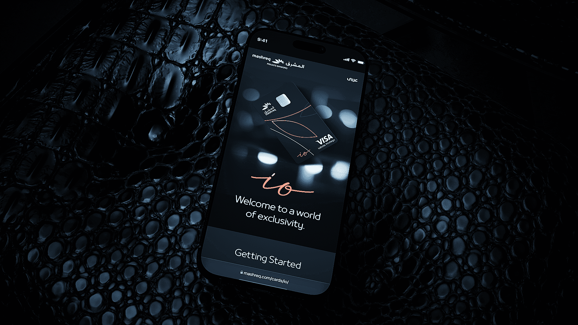 IoCard luxury credit card showcase